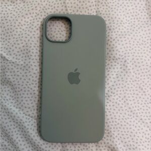 Apple Mint Green Silicone Iphone 13 Plus Case